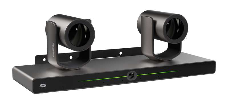 Crestron 1 Beyond i12D Intelligent 4K Dual Camera Speaker Tracking Solution, 12x Optical Zoom, Moon Gray