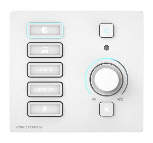Crestron 4-Series Media Presentation Button Panel 301, White