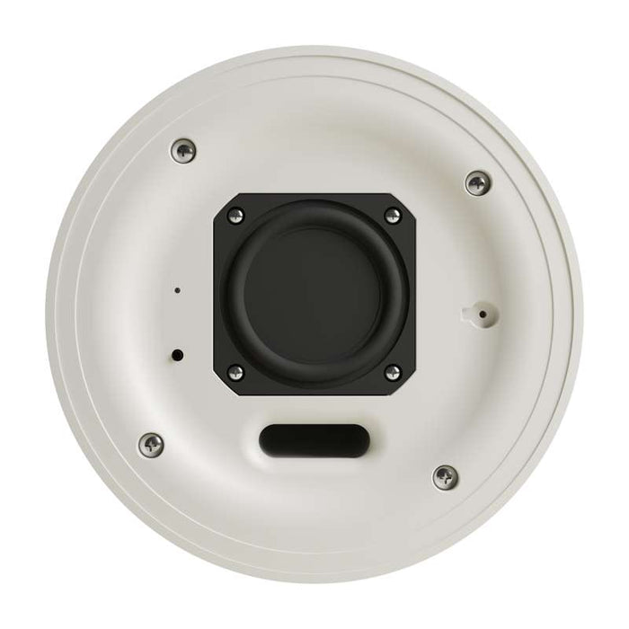 Crestron Saros 3 in. Active Full-Range In-Ceiling PoE+ Speaker with DM NAX Audio-over-IP Support, White, Textured