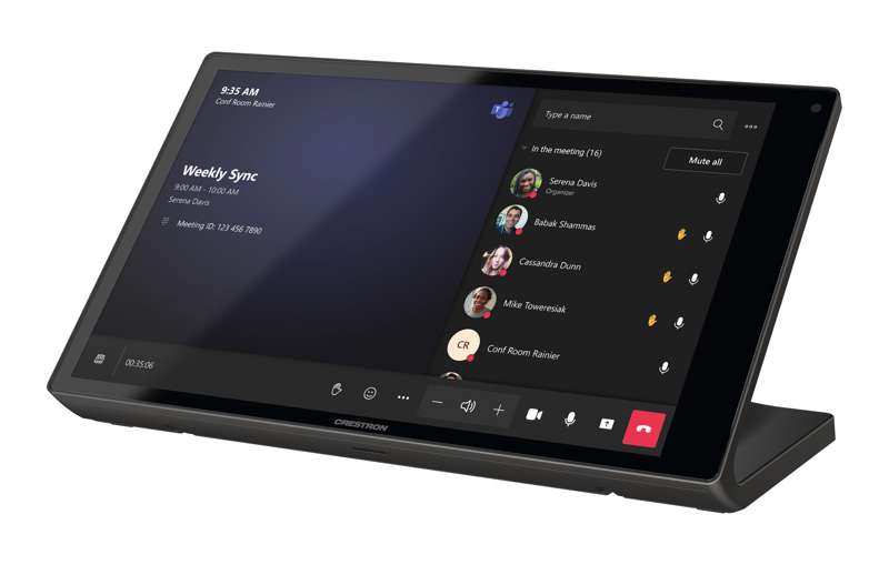 Crestron 8.1 in. Tabletop Touch Screen, Government Version, Black