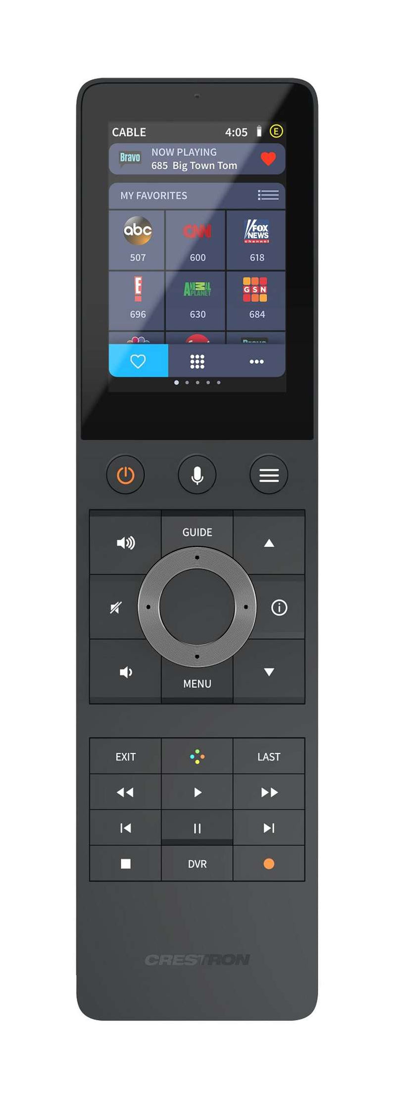 Crestron TSR-310-B Handheld Touch Screen Remote Black — AVI-SPL Shop