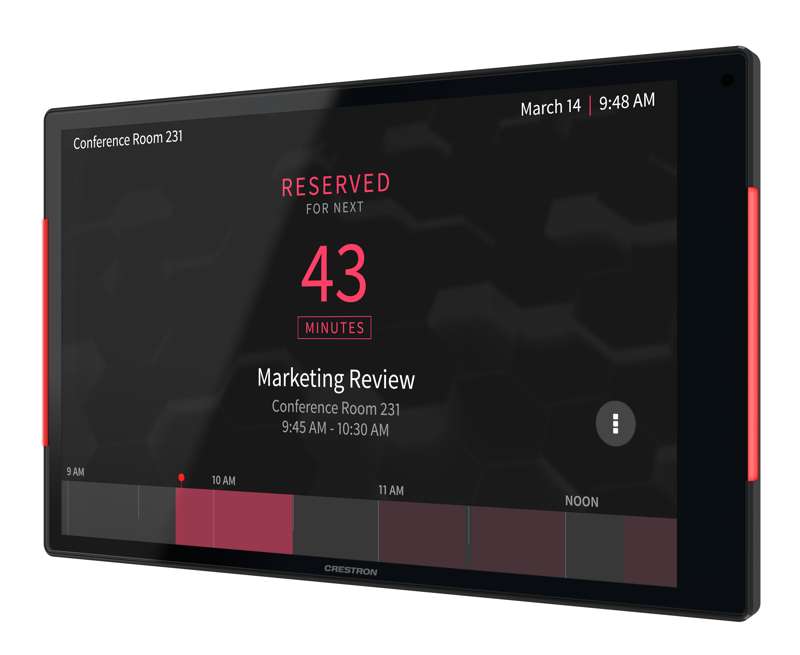 Crestron 10.1 in. Room Scheduling Touch Screen, Government Version