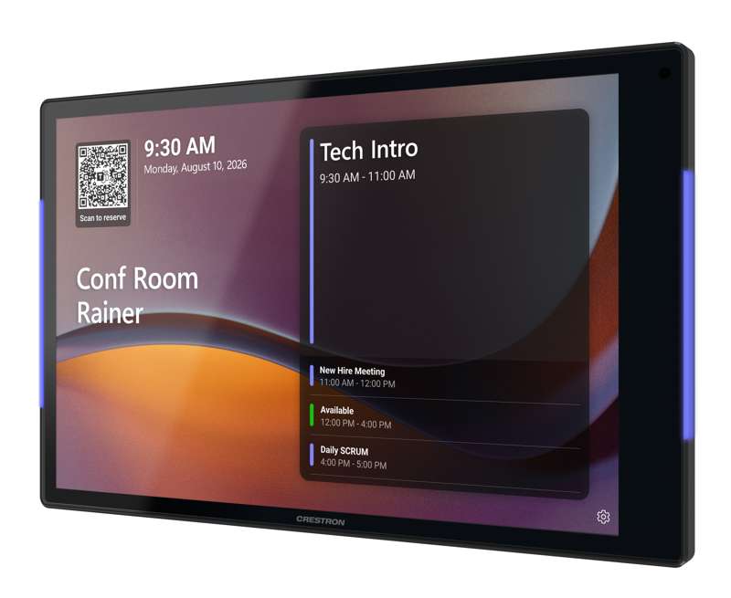 Crestron 10.1 in. Room Scheduling Touch Screen, Government Version
