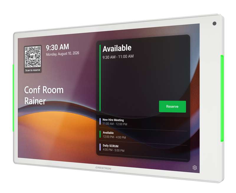 Crestron 10.1 in. Room Scheduling Touch Screen, White