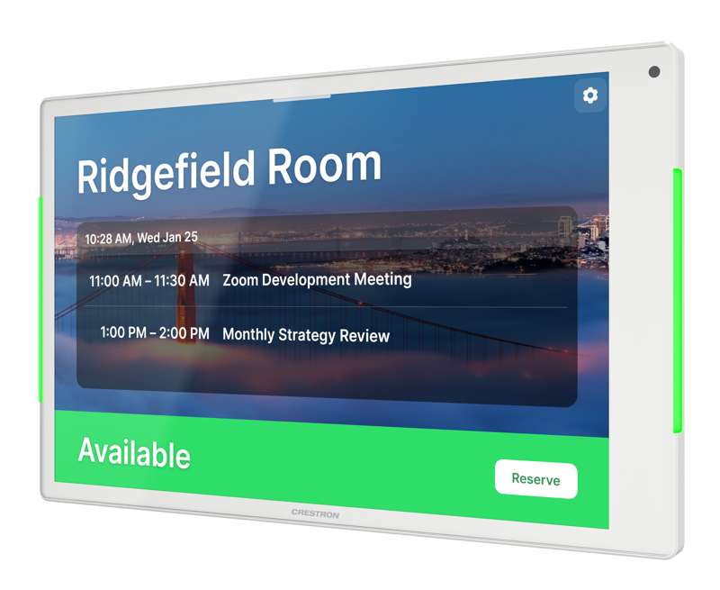 Crestron 10.1 in. Room Scheduling Touch Screen, White