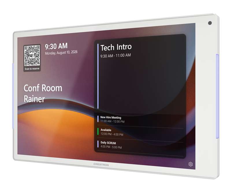 Crestron 10.1 in. Room Scheduling Touch Screen, White