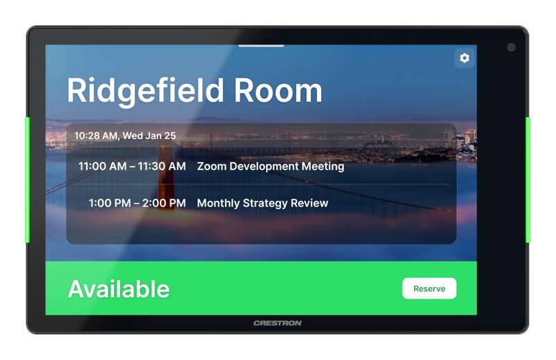 Crestron 8.1 in. Room Scheduling Touch Screen, Black