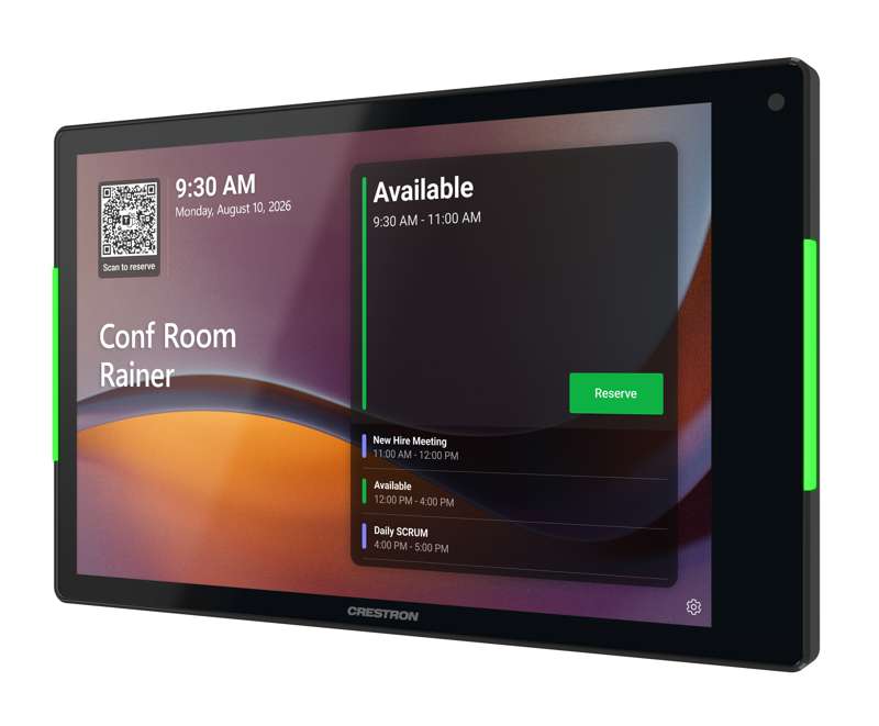 Crestron 8.1 in. Room Scheduling Touch Screen, Black