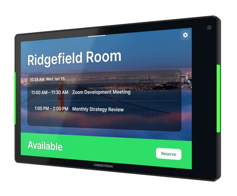 Crestron 8.1 in. Room Scheduling Touch Screen, Black