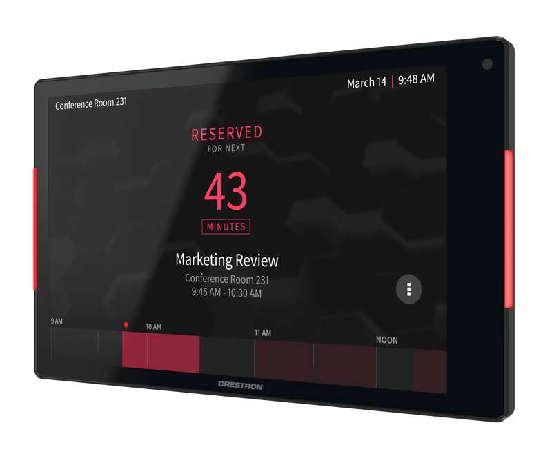 Crestron 8.1 in. Room Scheduling Touch Screen, Black
