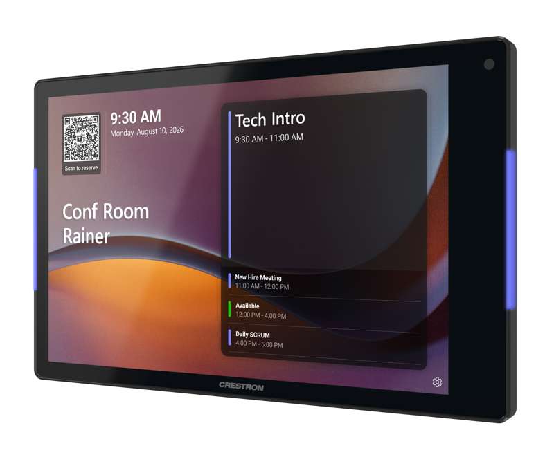Crestron 8.1 in. Room Scheduling Touch Screen, Black