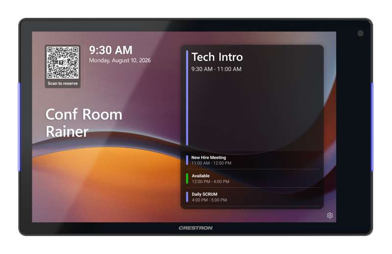 Crestron 8.1 in. Room Scheduling Touch Screen, Government Version