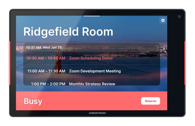 Crestron 8.1 in. Room Scheduling Touch Screen, Government Version