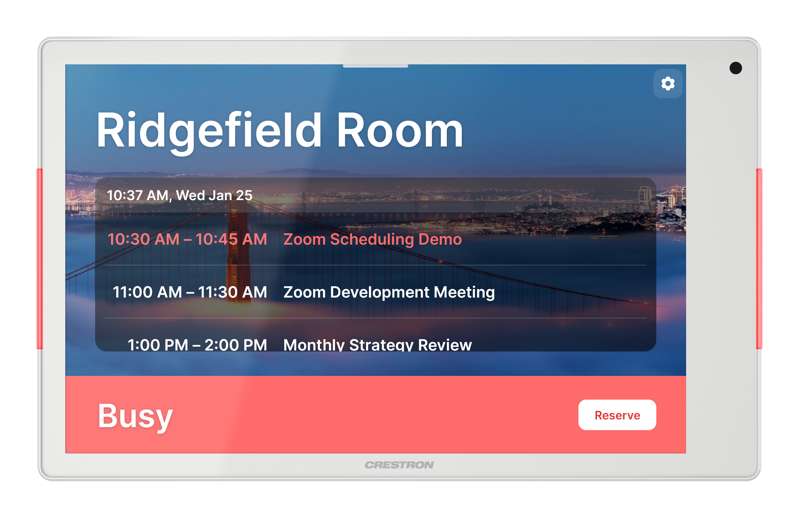 Crestron 8.1 in. Room Scheduling Touch Screen, White