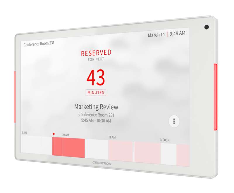 Crestron 8.1 in. Room Scheduling Touch Screen, White