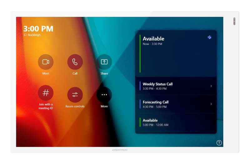 Crestron 10.1 in. Wall Mount Touch Screen, White Smooth