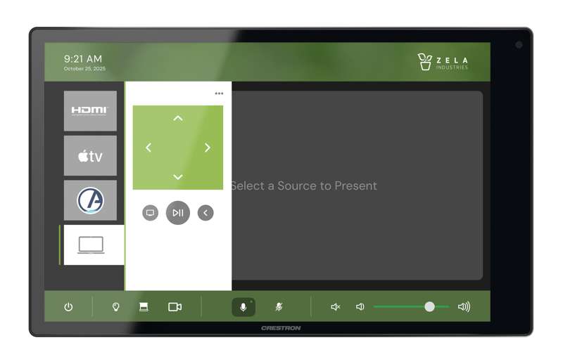 Crestron 10.1 in. Wall Mount Touch Screen, Black