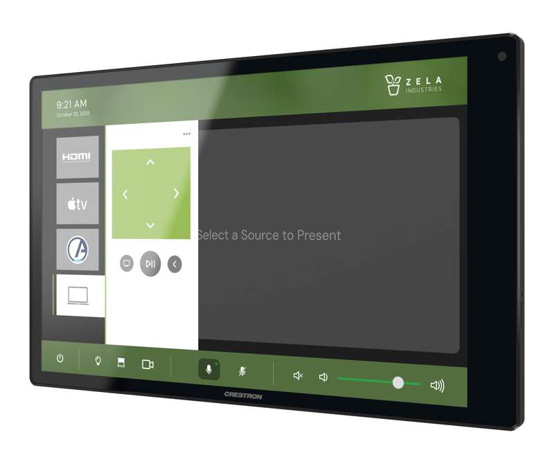 Crestron 10.1 in. Wall Mount Touch Screen, Black