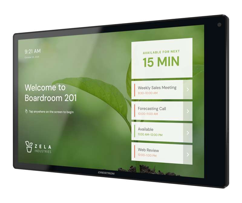 Crestron 10.1 in. Wall Mount Touch Screen, Black