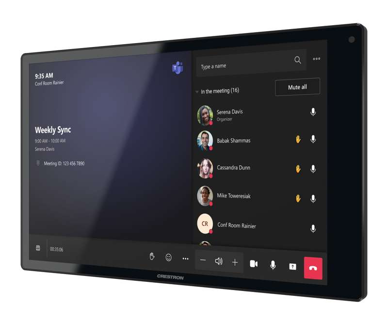 Crestron 10.1 in. Wall Mount Touch Screen, Government Version