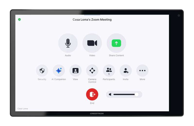 Crestron 10.1 in. Wall Mount Touch Screen, Unified Communication Version