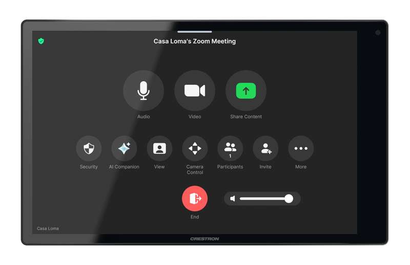 Crestron 10.1 in. Wall Mount Touch Screen, Unified Communication Version