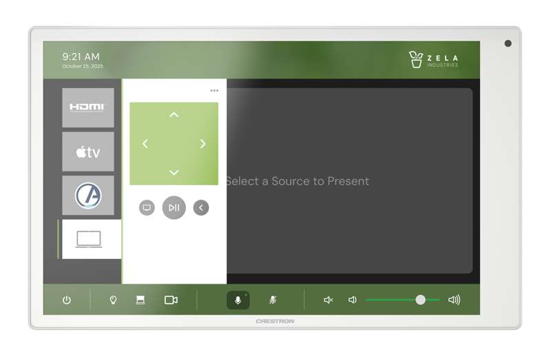 Crestron 10.1 in. Wall Mount Touch Screen, White