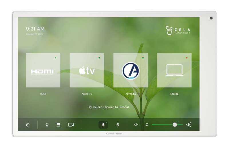 Crestron 10.1 in. Wall Mount Touch Screen, White