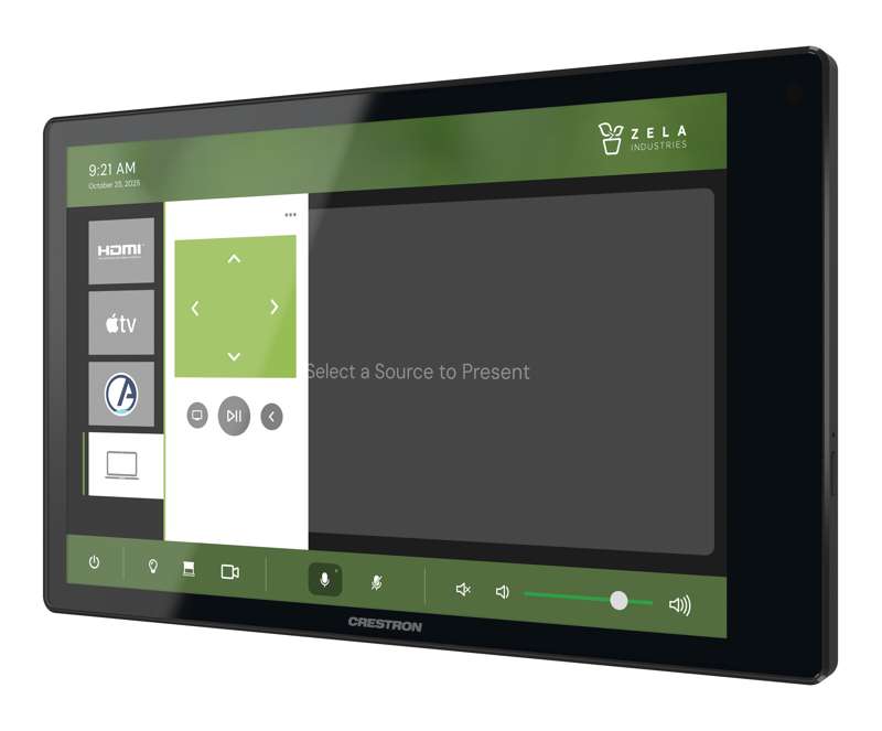 Crestron 8.1 in. Wall Mount Touch Screen, Black