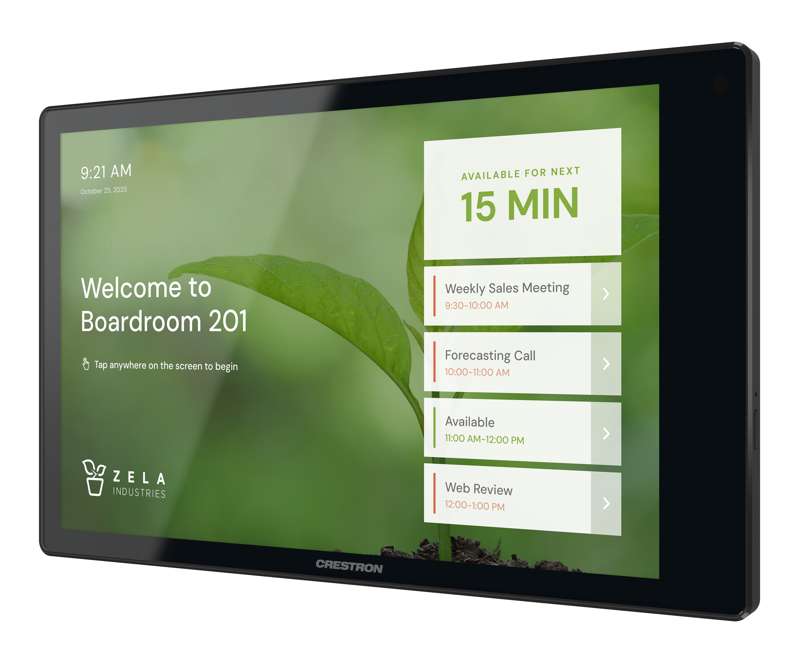 Crestron 8.1 in. Wall Mount Touch Screen, Black