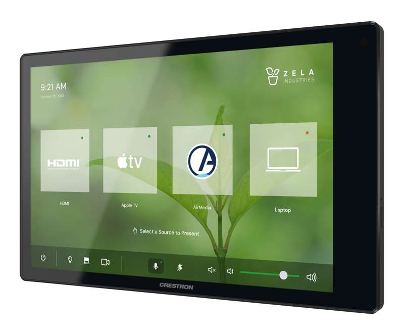 Crestron 8.1 in. Wall Mount Touch Screen, Black