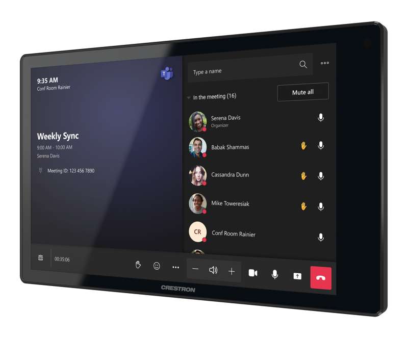 Crestron 8.1 in. Wall Mount Touch Screen, Government Version