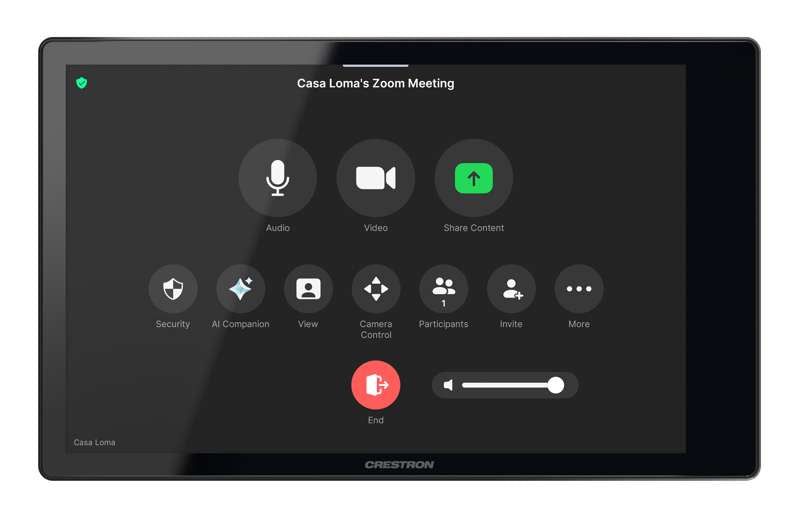 Crestron 8.1 in. Wall Mount Touch Screen, Government Version