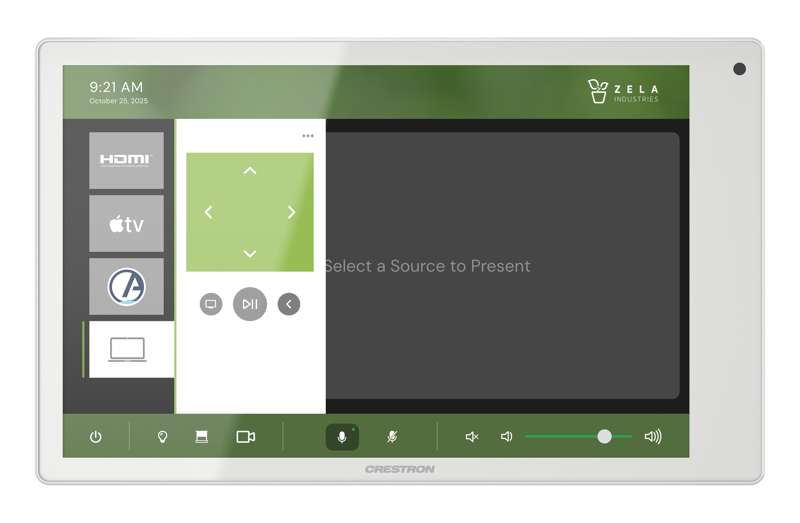 Crestron 8.1 in. Wall Mount Touch Screen, White