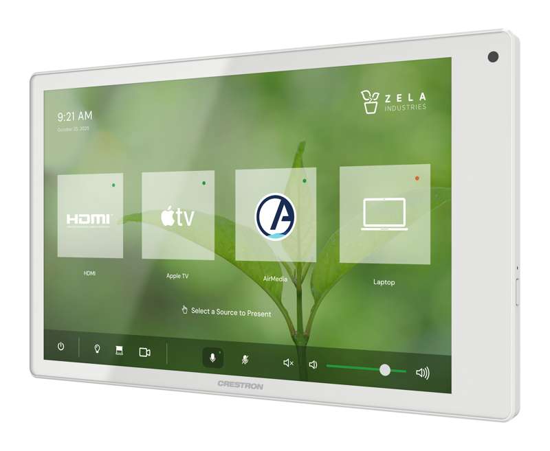 Crestron 8.1 in. Wall Mount Touch Screen, White