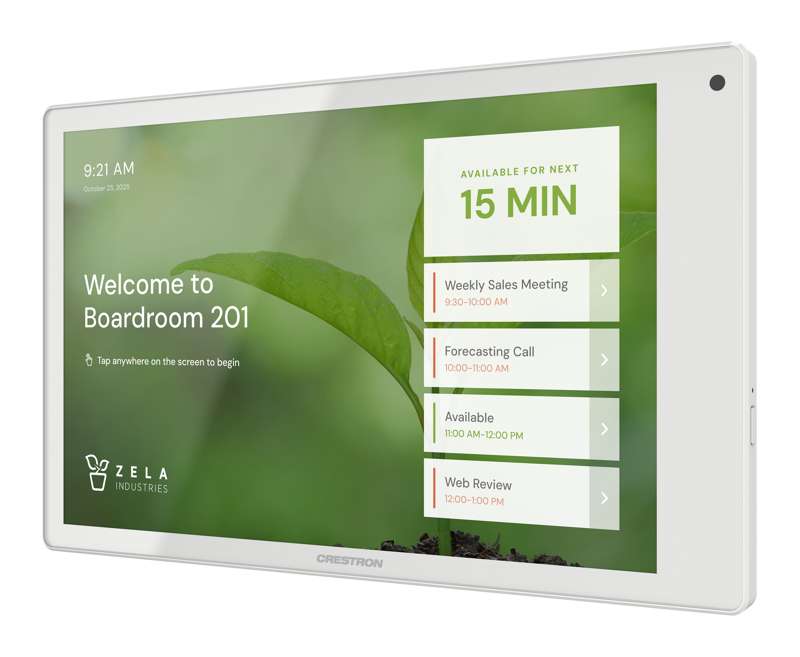 Crestron 8.1 in. Wall Mount Touch Screen, White