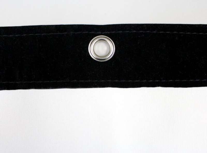 Elite GolfSim DIY, Do-it-Yourself ImpactWhite 360 Golf Impact Screen Material, Velvet Border with Metal Grommets, 118.1" x 157.5", Folded Packing