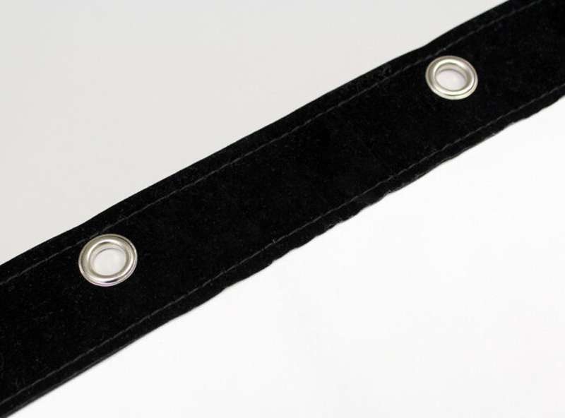 Elite GolfSim DIY, Do-it-Yourself ImpactWhite 360 Golf Impact Screen Material, Velvet Border with Metal Grommets, 118.1" x 118.1", Folded Packing