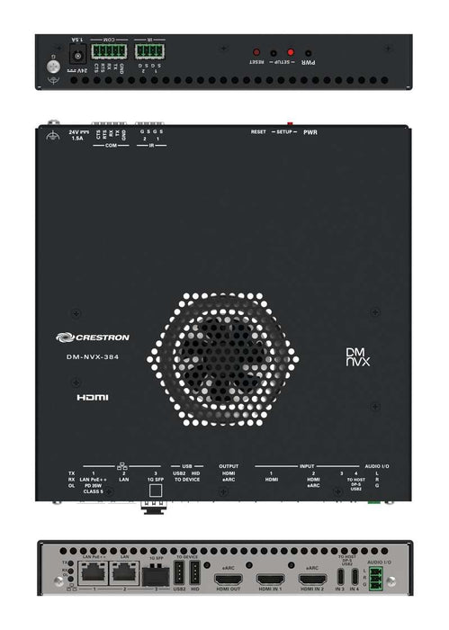 Crestron DM-NVX-384 5K AV-over-IP Switcher with HDMI and USB-C Connectivity