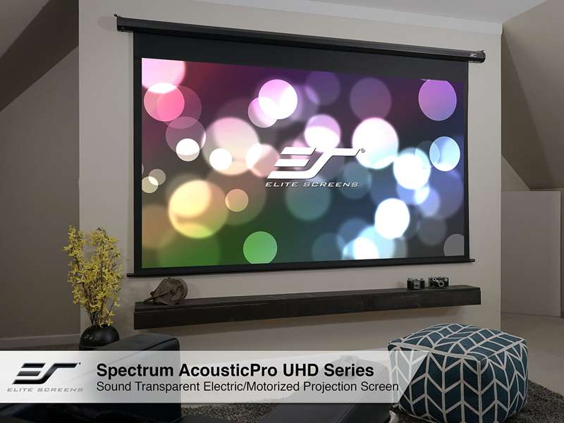 Elite Spectrum AcousticPro UHD Series, 100-inch Diag., 16:9 Electric Screen