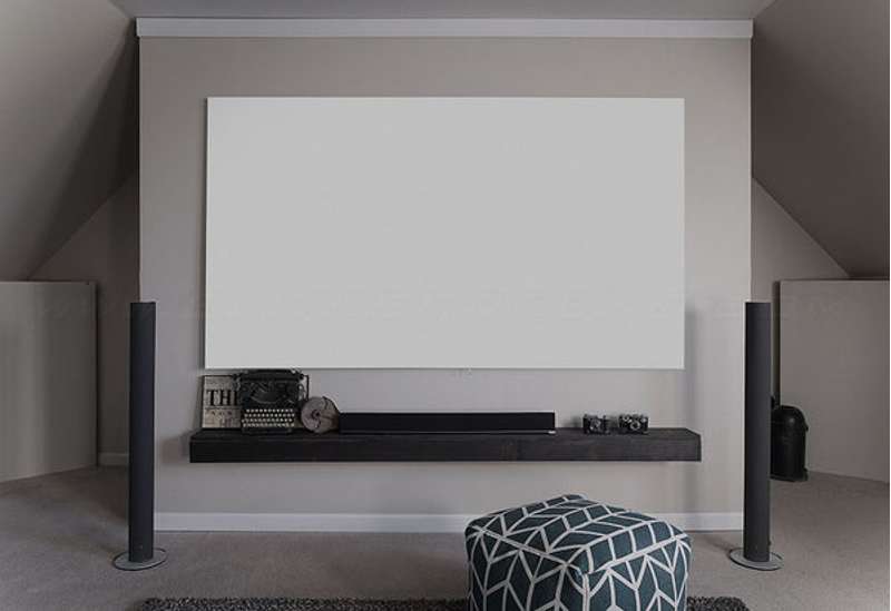 Elite Screens Aeon CineWhite UHD-B Series 115 Inch Diagonal Fixed Frame Screen