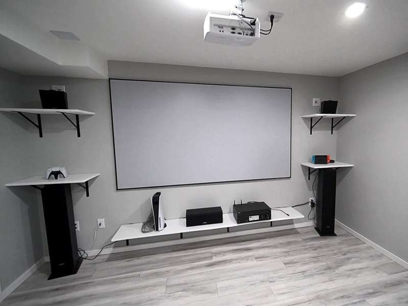 Elite Screens Aeon CineWhite UHD-B Series 115 Inch Diagonal Fixed Frame Screen
