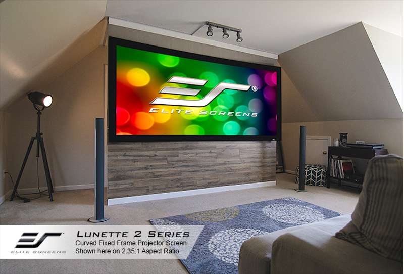 Elite Lunette 2 Series, 100-inch Diag., 16:9 Fixed Frame Screen, CineWhite Material