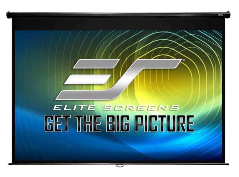 Elite Screens Manual Pull Down Series 100 Inch Diagonal Manual Screen