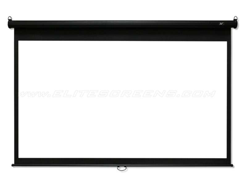 Elite Screens Manual B Series, 100-inch Diag., 16:10 Manual Screen, MaxWhite2 Material