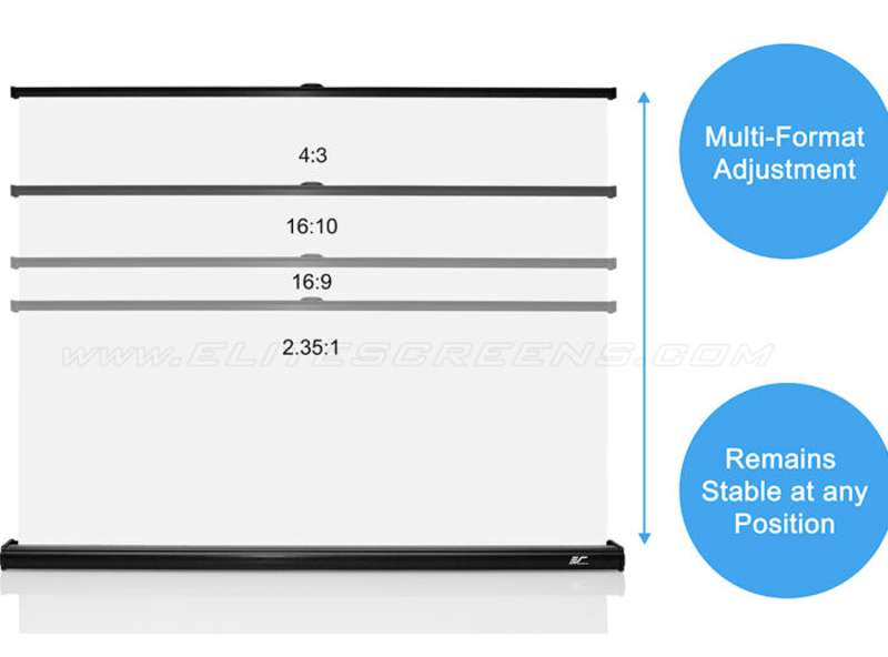 Elite Screens PicoScreen Series, 45-inch Diag., 4:3 Portable Screen, MaxWhite Material
