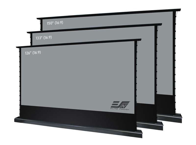 Elite Screens Presenter Pro Riser CineGrey 4D Series, 133-inch Diag. 16:9 Electric Screen, CineGrey 4D Material