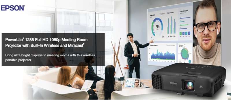 Epson PowerLite 1288 Full HD 1080p Meeting Room Projector