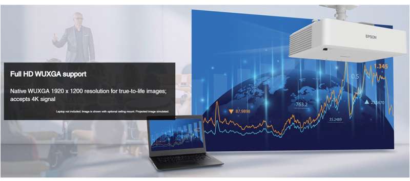 Epson PowerLite L530U WUXGA Long Throw Laser Projector