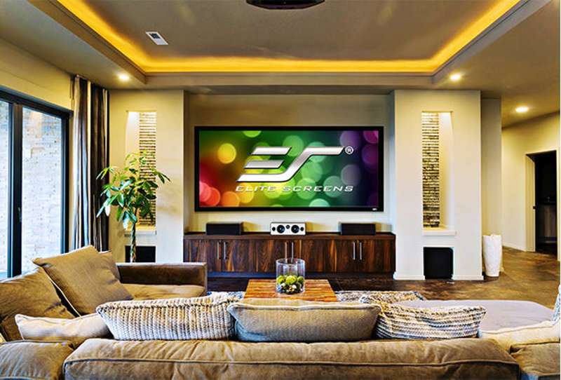 Elite Sable Frame 2 Series, 125-inch Diag., 2.35:1 Fixed Frame Screen, CineWhite UHD-B Material